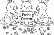 Hasenparade auf dem Ast
